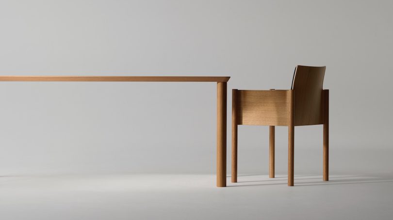 Ronan & Erwan Bouroullec设计的极简餐桌Usurai Table