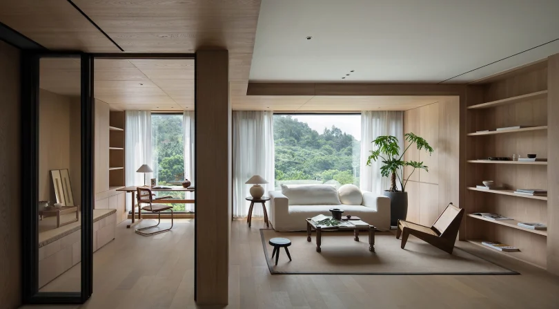 由Yidian Design设计的极简住宅Log House