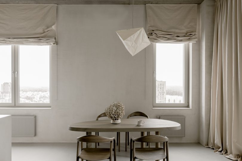 由Vlad Kudin设计的极简主义公寓Soft‘n’Rough
