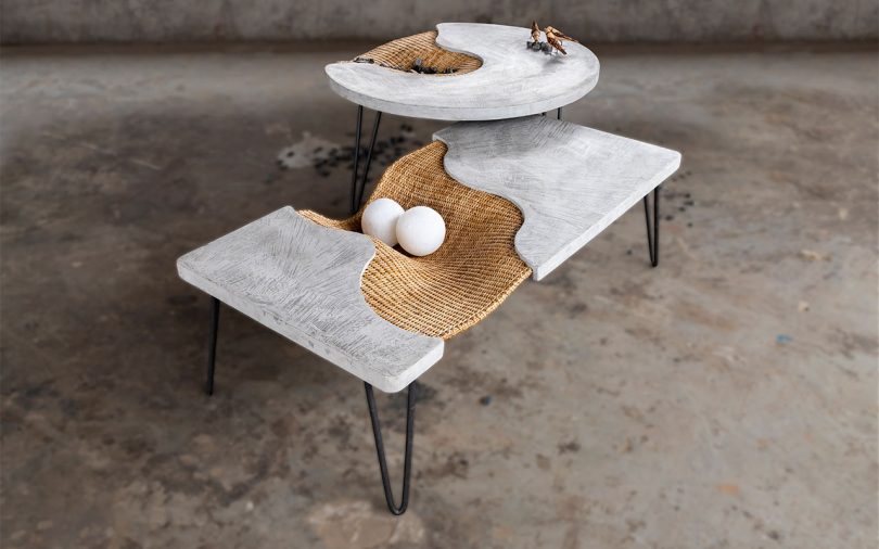 Vakr设计的Lehar和Namiti桌子系列融合了形式与功能