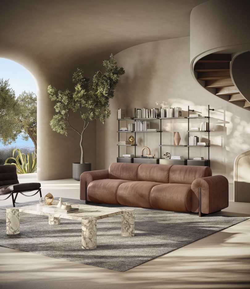 意大利家具品牌：Natuzzi Italia推出新款设计的沙发Colle