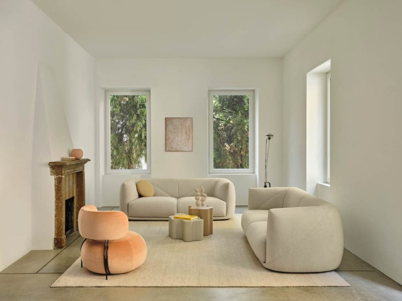 意大利家具品牌:Saba Italia推出新设计的沙发Vela Sofa