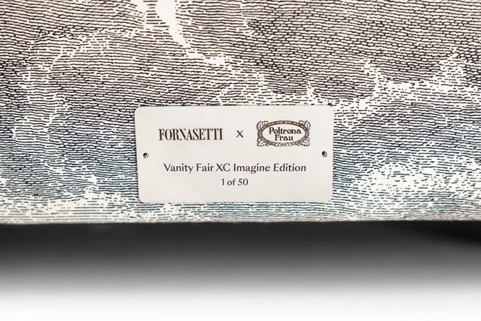 Poltrona Frau和Fornasetti合作的Vanity Fair XC扶手椅