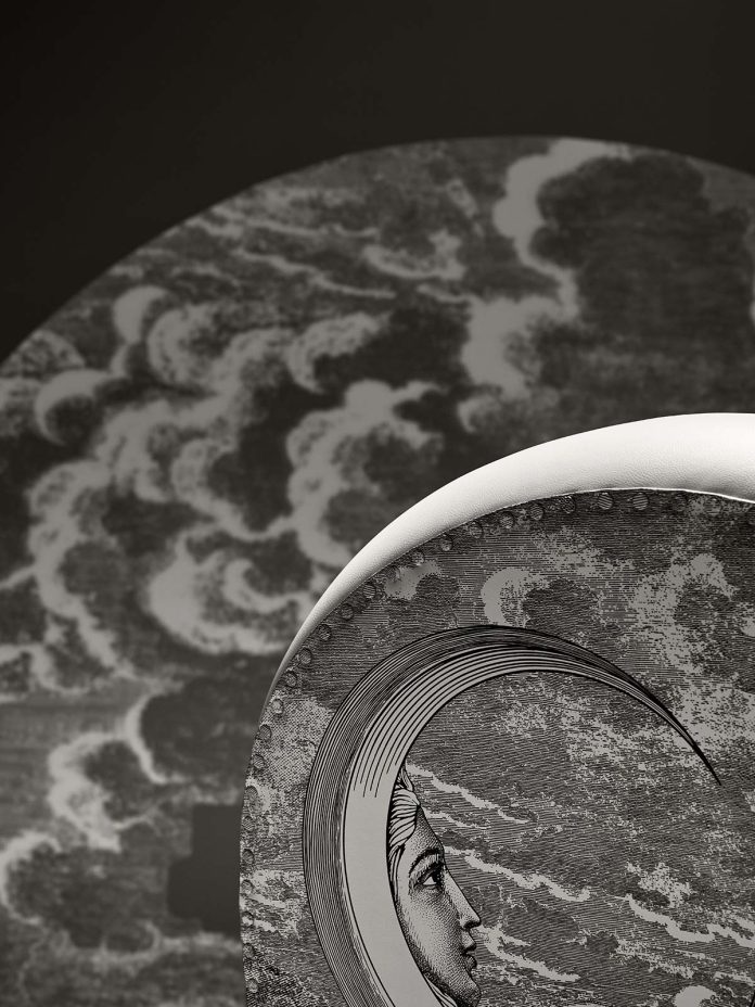 Poltrona Frau和Fornasetti合作的Vanity Fair XC扶手椅