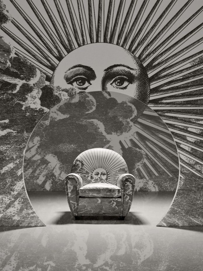 Poltrona Frau和Fornasetti合作的Vanity Fair XC扶手椅