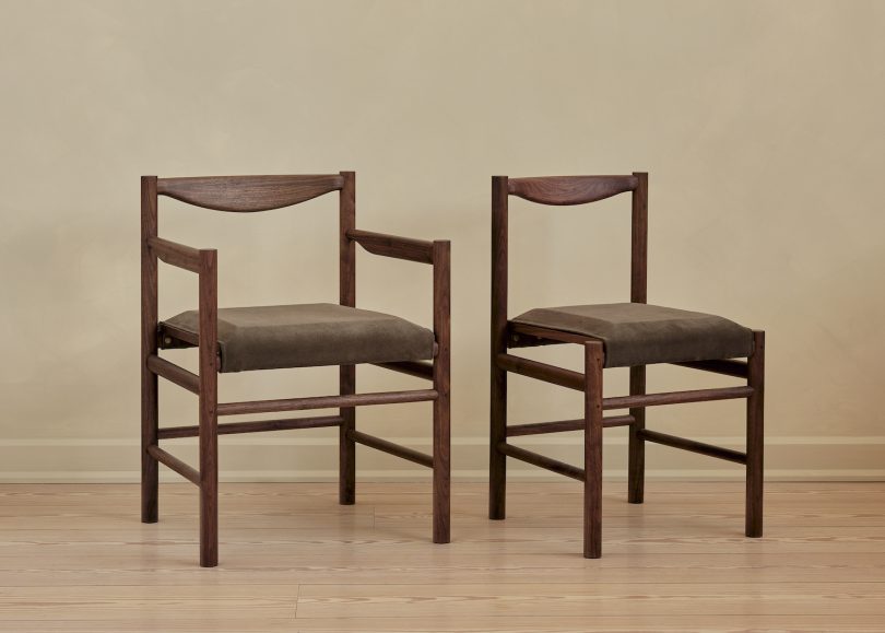 由Fort Standard设计的极简扶手椅Range Armchair