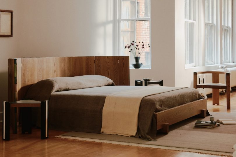 由Danny Kaplan设计的极简主义床Paravent Bed