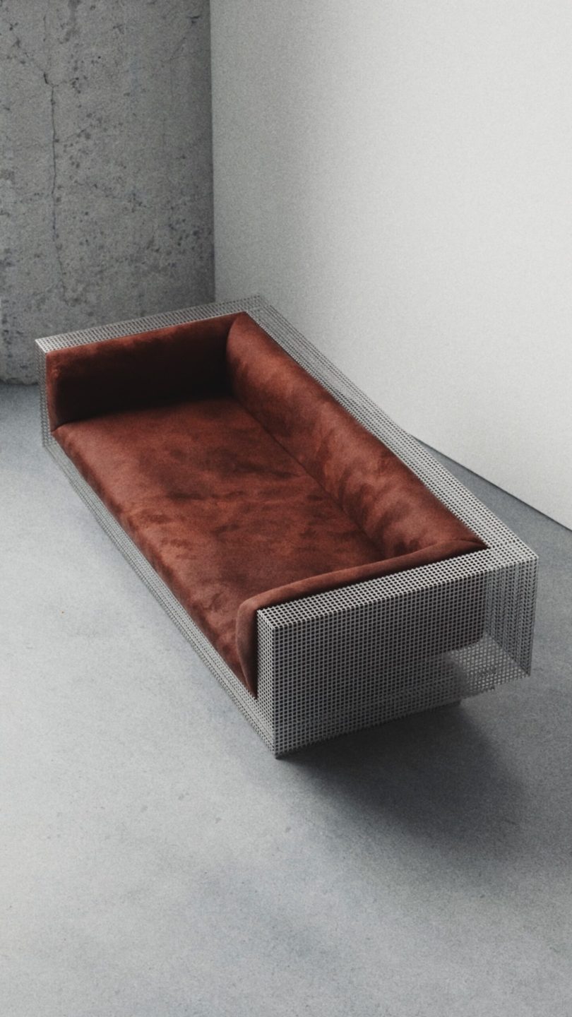 Will Choui设计的极简沙发Per.for.(h)ated Loveseat