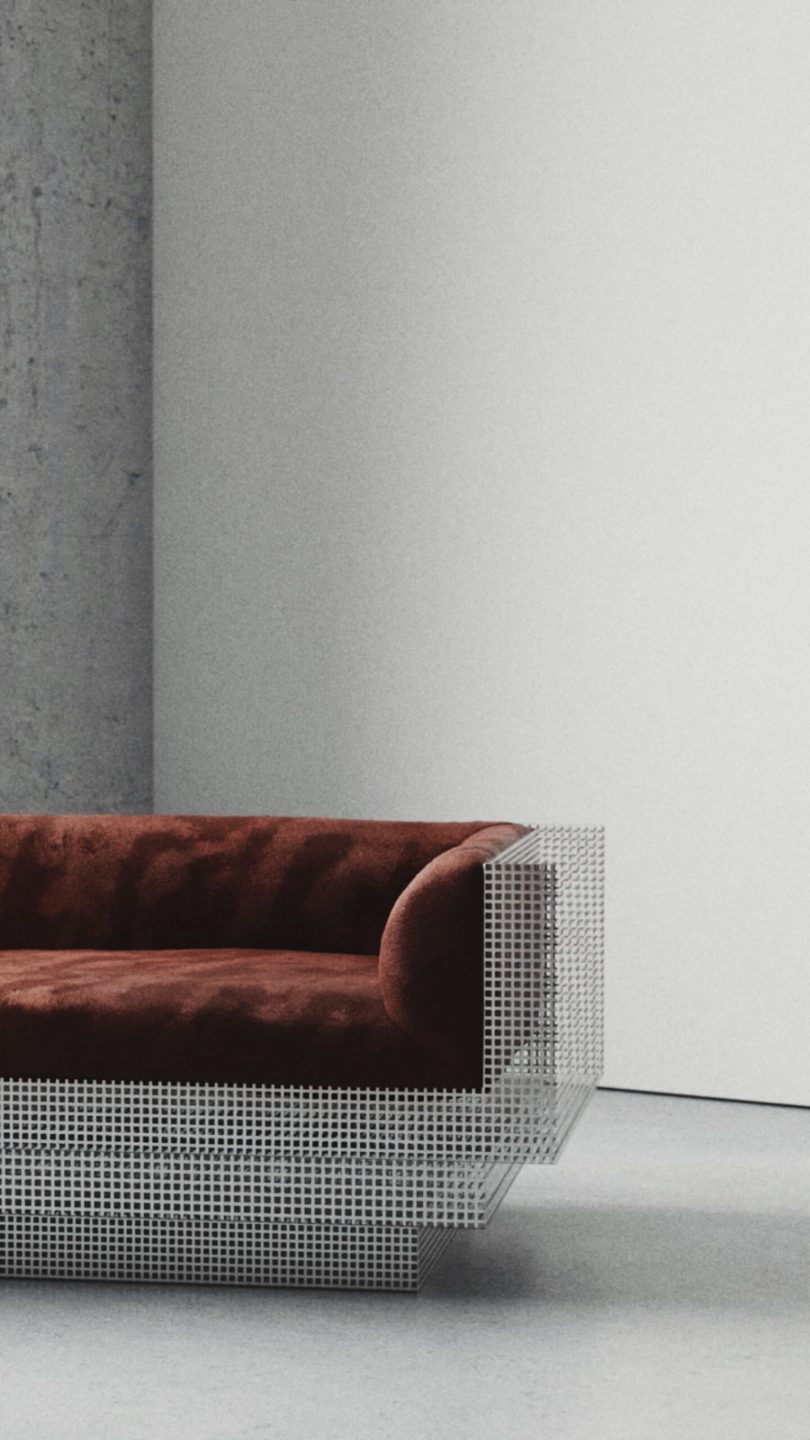 Will Choui设计的极简沙发Per.for.(h)ated Loveseat