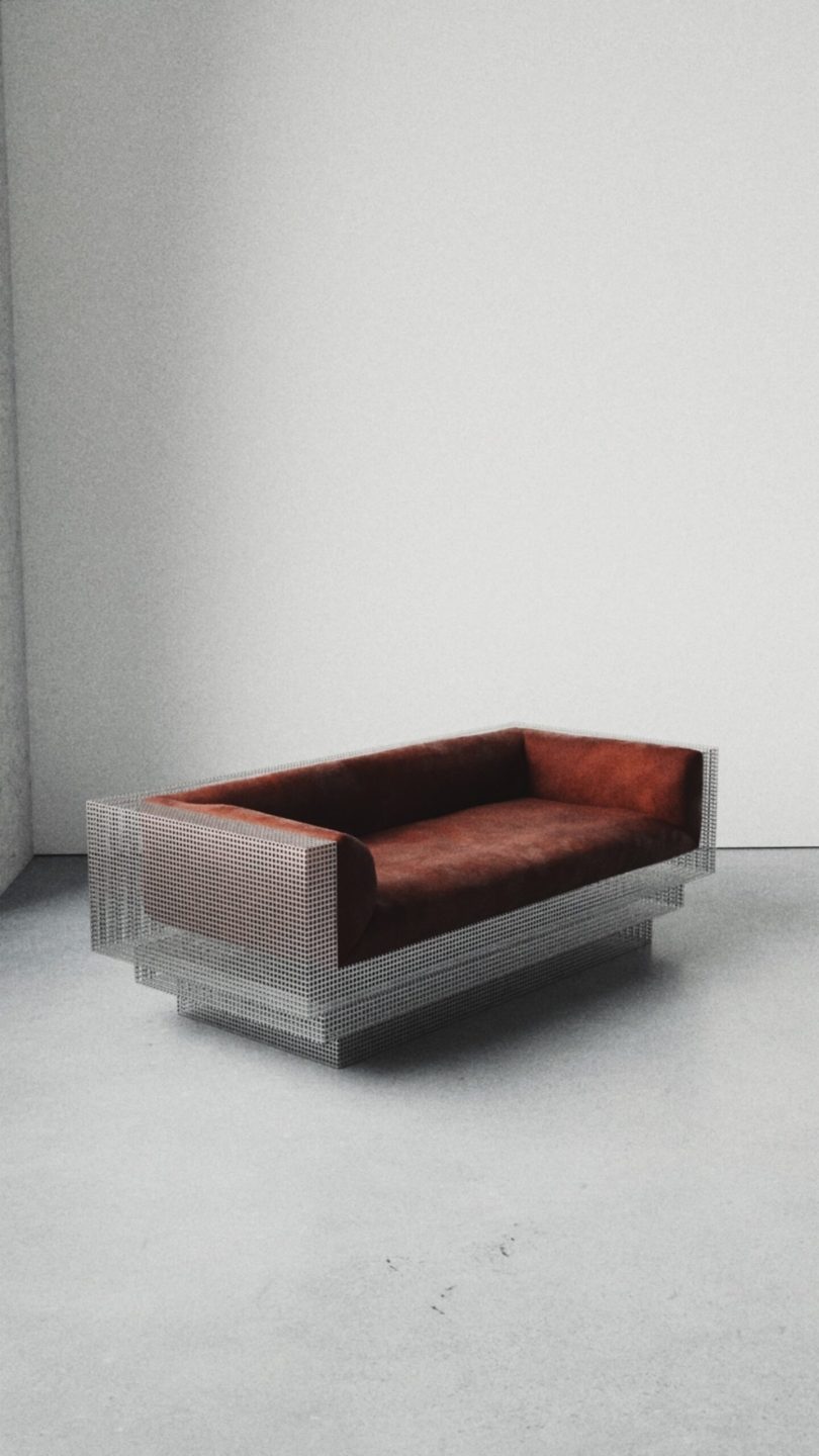 Will Choui设计的极简沙发Per.for.(h)ated Loveseat
