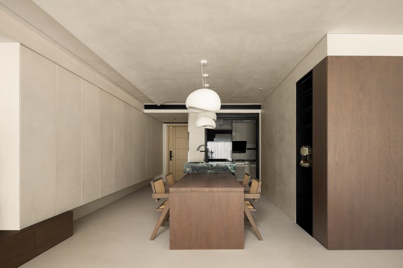 由HGJ Space Design设计的极简主义公寓Quiet Time