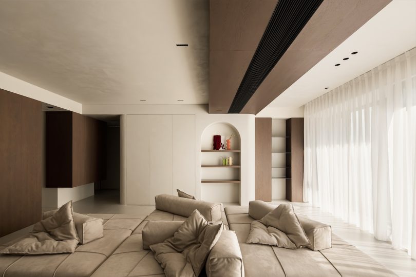 由HGJ Space Design设计的极简主义公寓Quiet Time