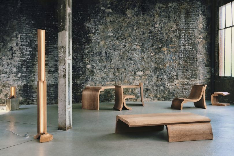 Corpus Studio设计的极简主义家具系列Platane