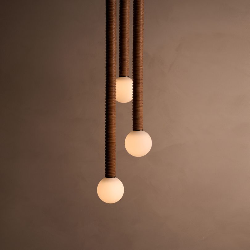 Studio Luddite设计的极简主义灯具Pell Chandelier