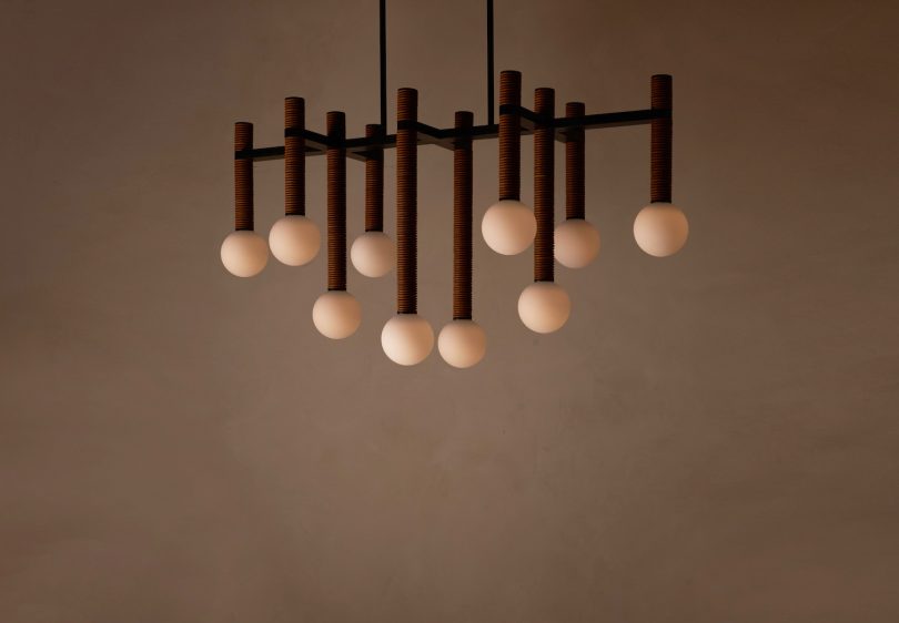 Studio Luddite设计的极简主义灯具Pell Chandelier