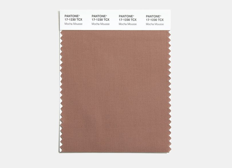 Pantone 2025年度色彩:PANTONE 17-1230 Mocha Mousse