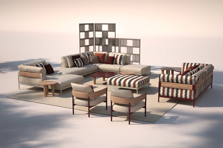 意大利家具品牌:Talenti新推出的户外家具系列Flow