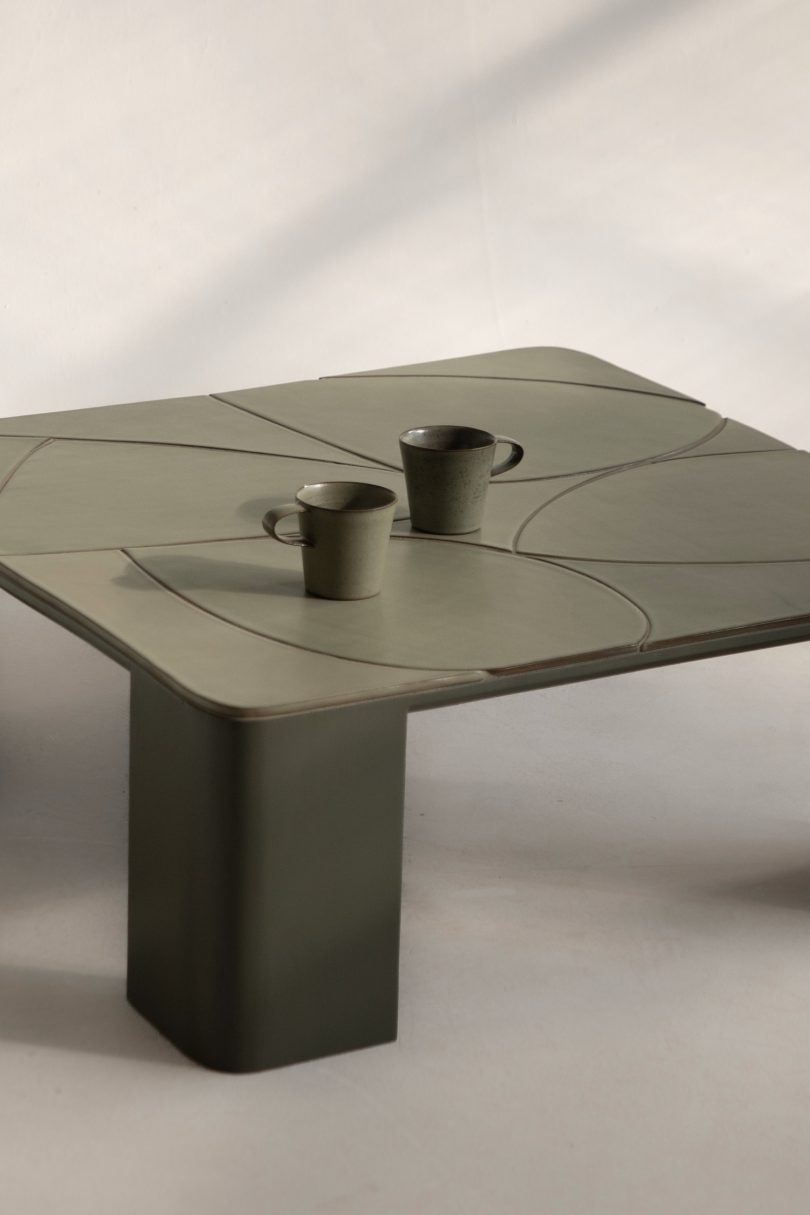 Cultivation Objects设计的极简桌子Fallen Leaves Coffee Table