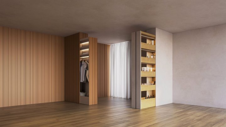 Bigfoot®Milano:入口通道步入式衣柜或合同空间的解决方案