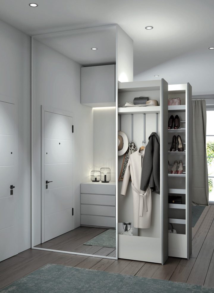 Bigfoot®Milano:入口通道步入式衣柜或合同空间的解决方案