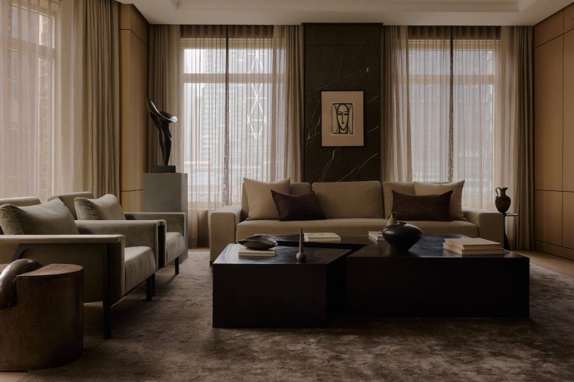 Jessica Gersten Design设计的极简公寓15 Central Park West