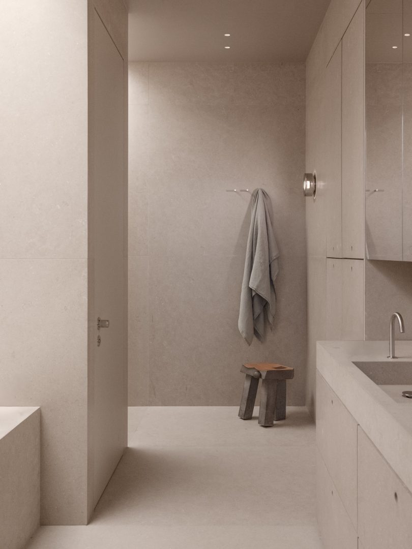 MV-LLC设计的极简主义公寓Mercer Street Residence