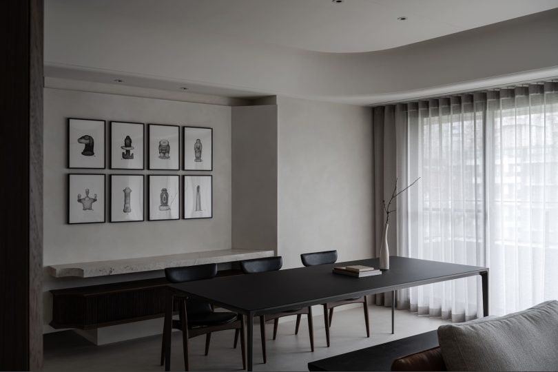 Behind Design设计的极简主义公寓Plain Apartment