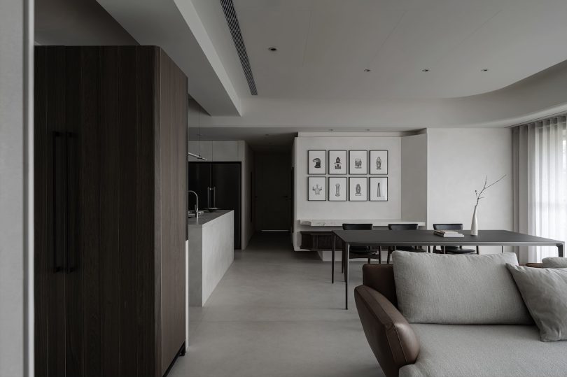 Behind Design设计的极简主义公寓Plain Apartment