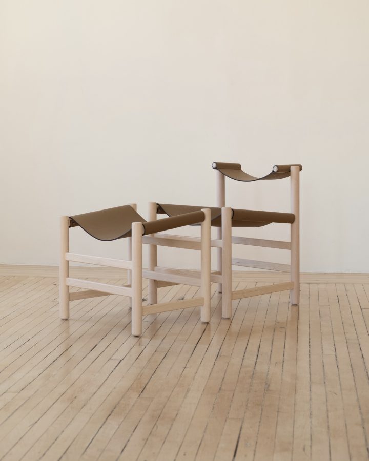 Mark Khoury设计的极简休闲椅Tilt Lounging Set