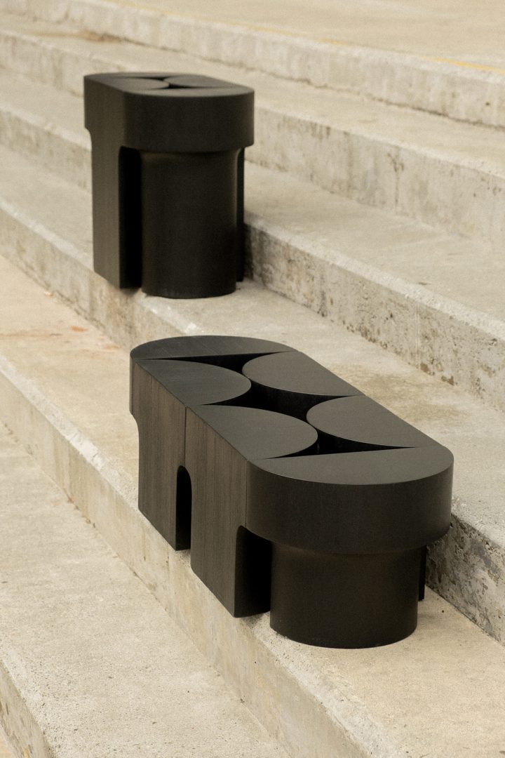 由Estefanía Agudelo设计的极简主义边桌En.torno