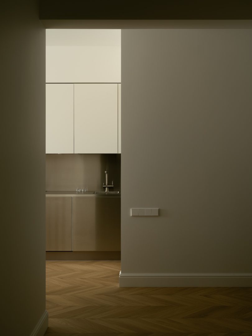 由Alexandra Levina设计的极简公寓Vasilievsky