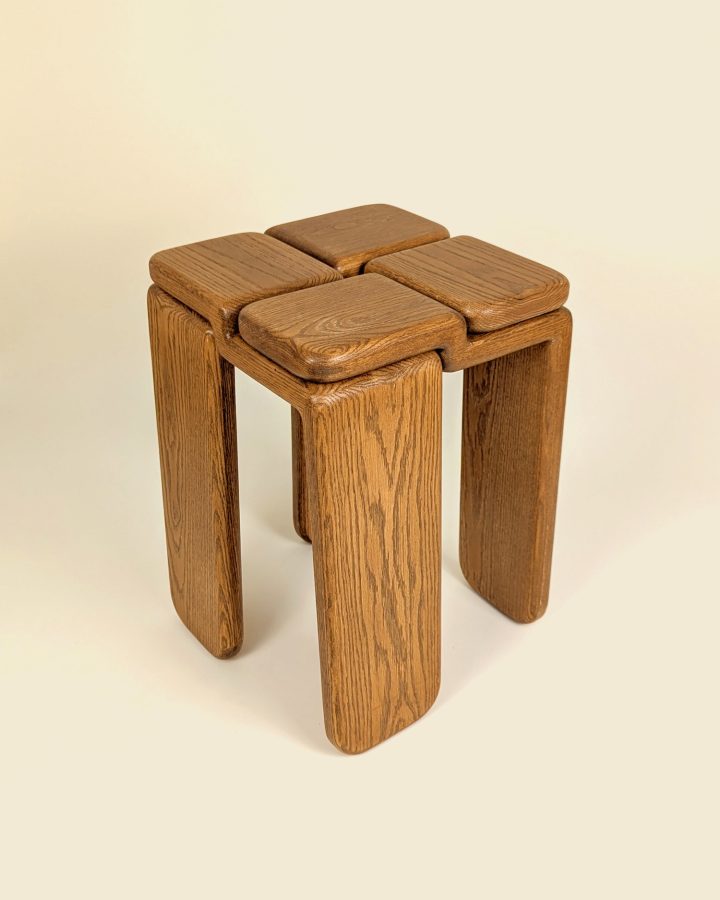 由Luis Gimeno设计的极简主义凳子Knot Stool