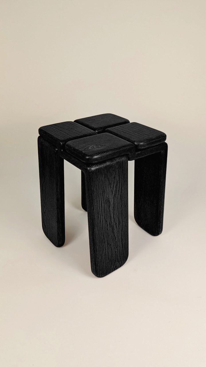 由Luis Gimeno设计的极简主义凳子Knot Stool