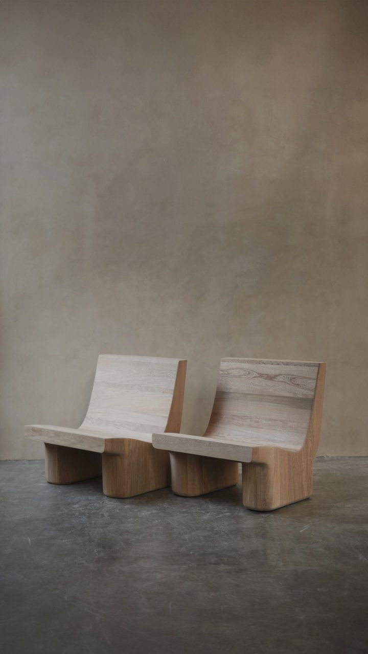 Joel Escalona设计的极简主义椅子Muted Easy Chairs