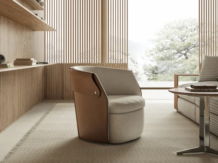 意大利家具品牌：Flexform推出全新设计的扶手椅Ozzy