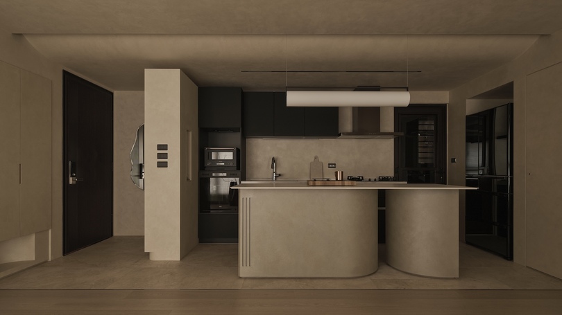 MoreIn Design 设计的极简主义公寓 Home for Mutual Gaze
