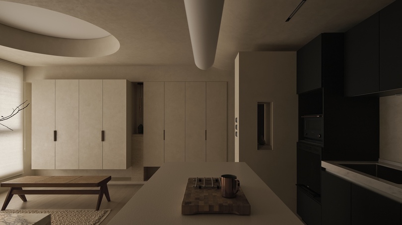 MoreIn Design 设计的极简主义公寓 Home for Mutual Gaze