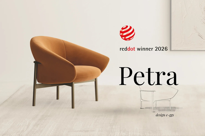 Bontempi 凭借 PETRA 扶手椅荣获 2026 年红点设计奖
