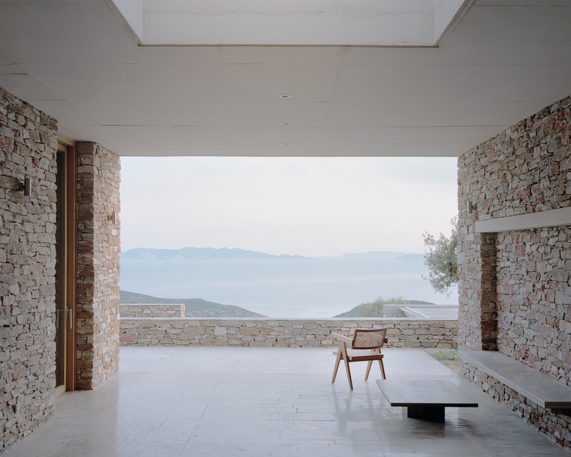 希腊 Sifnos Fysika 住宅|隐于梯田之下的极简建筑设计