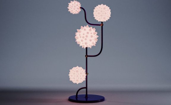 Taras Yoom设计的古怪灯具Dif Lamp灵感来自血管系统