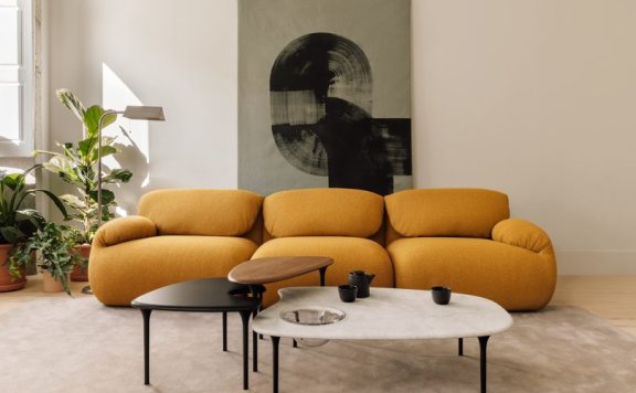 Herman Miller与Gabriel Tan合作设计Luva模块化沙发+Cyclade桌