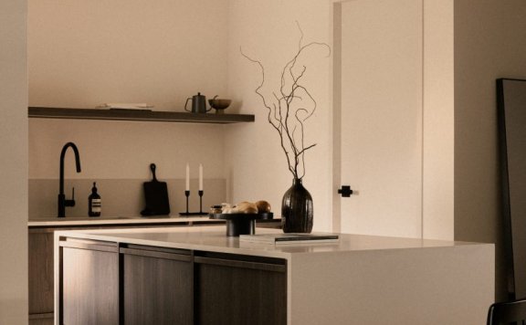 由arche设计的极简主义空间Crème