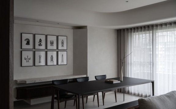 Behind Design设计的极简主义公寓Plain Apartment