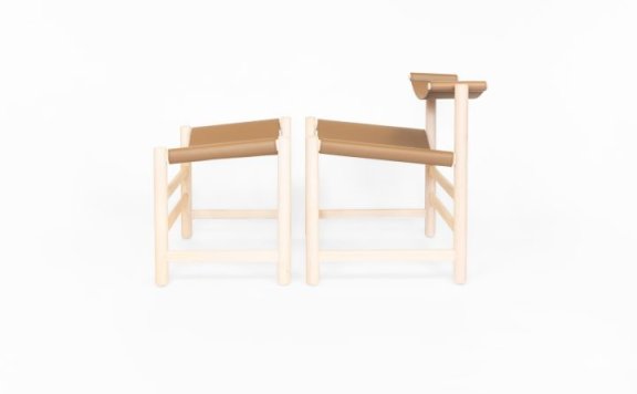 Mark Khoury设计的极简休闲椅Tilt Lounging Set