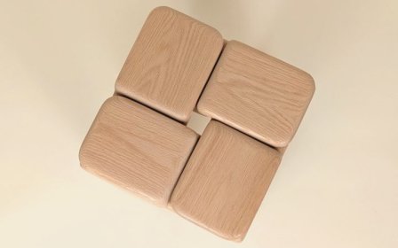 由Luis Gimeno设计的极简主义凳子Knot Stool