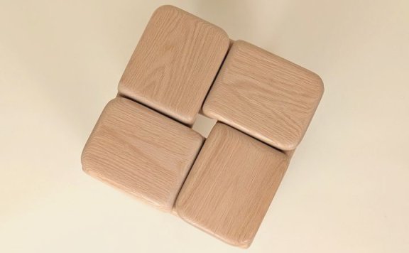 由Luis Gimeno设计的极简主义凳子Knot Stool