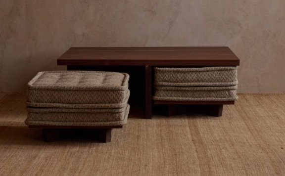 Beson设计的极简家具Noa Coffee Table & Ottomans