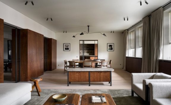 Decancq Vercruysse设计的极简公寓Pied-à-terre Brussels