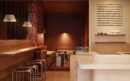 Studio Ines Deschodt设计的极简咖啡馆Spiced Coffee Shop