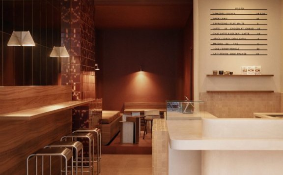 Studio Ines Deschodt设计的极简咖啡馆Spiced Coffee Shop